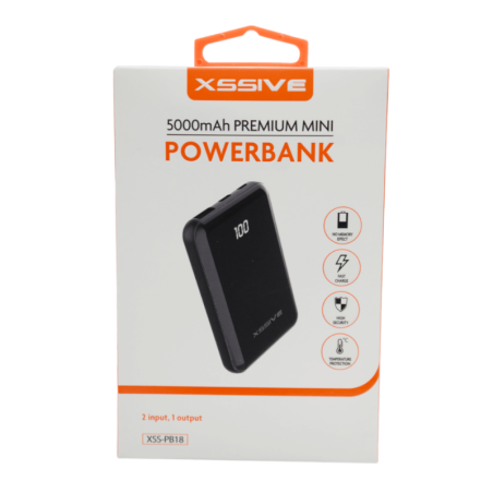 Power Bank 5000mAh XSSIVE XSS-PB18 - Noir | Smarty Paris 18e
